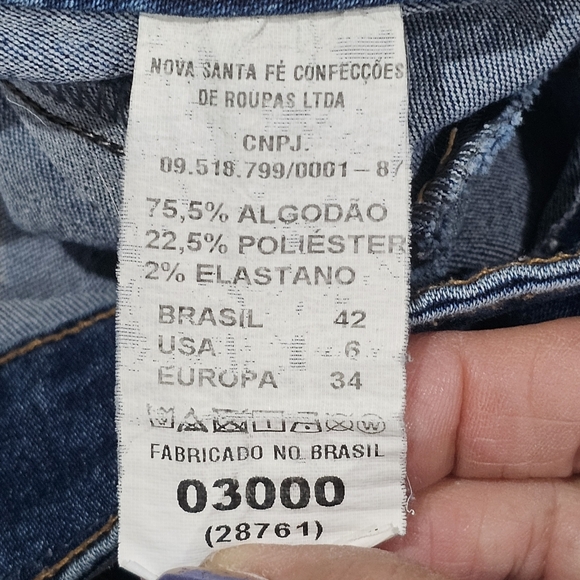 LAMBADA Y2K JEANS As Shown USED Size 6 USA 42 BRAZIL RARE FIND Butt Lift - Picture 15 of 16